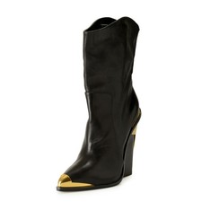 Versace Women's Leather High Heel ONE Left Boot Shoe sz US 9 IT 39