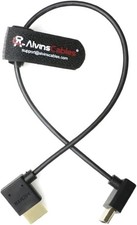 30cm Right Angle 8K 2.1 HDMI Cable for Atomos Ninja V Feelworld Canon Z CAM Sony