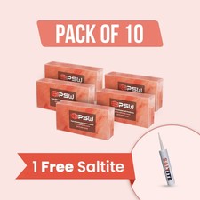 Himalayan Salt Bricks for Sauna 8x4x2, Multiple Pack Option  Free Salt Glue
