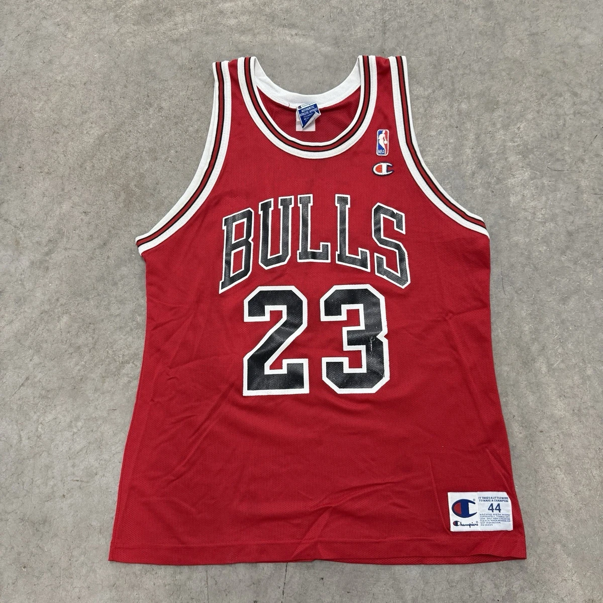 【新品タグ付】champion×シカゴブルズ/幻背番号45/マイケルジョーダン/ RARE Vintage Champion MICHAEL JORDAN #45 Chicago Bulls Jersey size