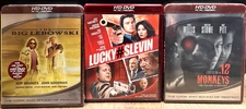HD-DVD lot, Big Lebowski (Sealed), Lucky # Slevin, 12 Monkeys (Sealed)