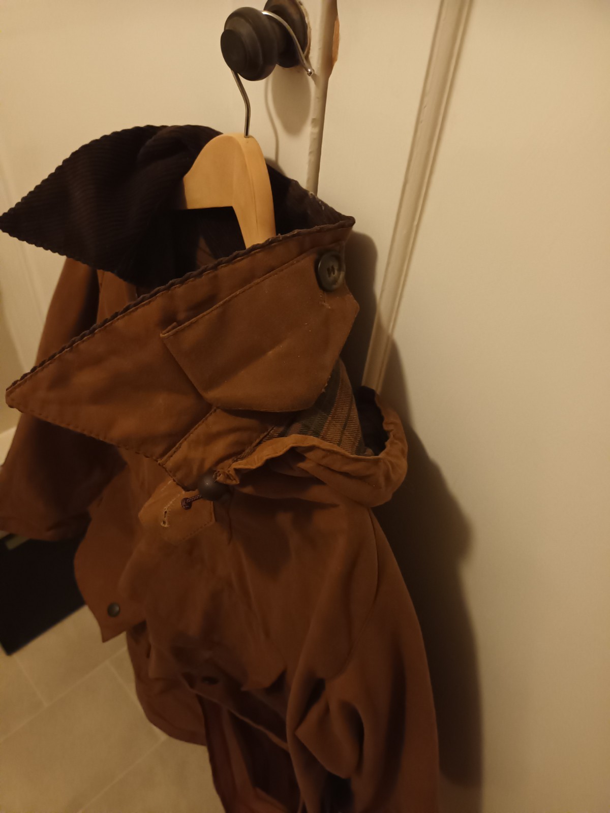 Barbour A60 Longshoreman Medium Wax Jacket Sandstone Vintage image 9