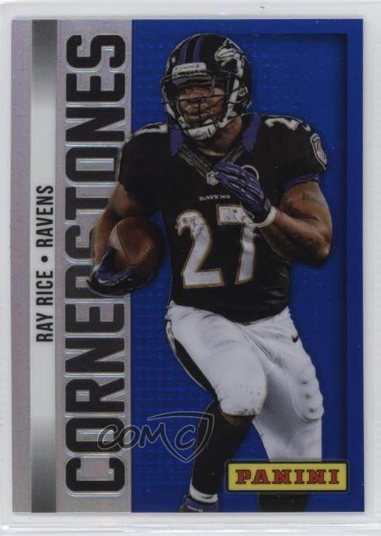 2013 Panini Monster Box Prizm Cornerstones Blue Prizm Ray Rice #6 00em