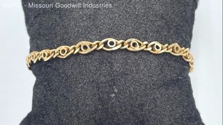 7.25" 14K Yellow Gold Tennis Bracelet 6.02 Grams