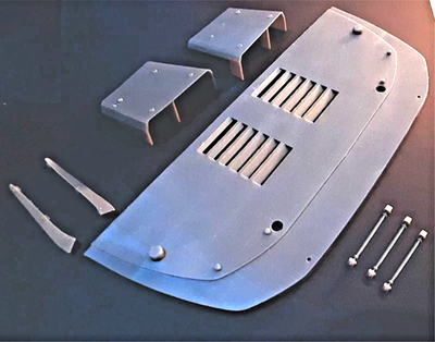 1/8 POCHER FERRARI F40 - LM GTE FRONT SPLITTER / FRONT CANARDS