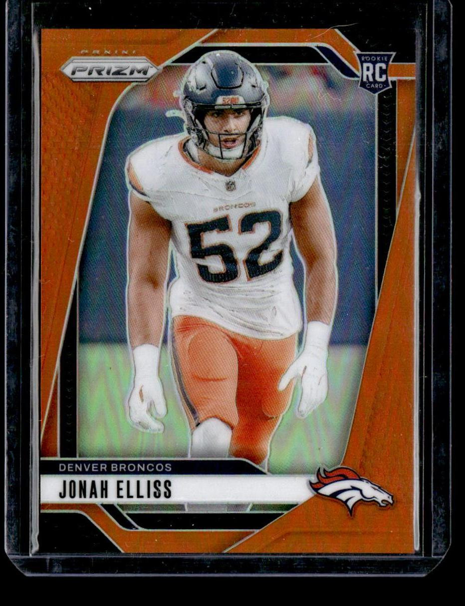 2024 Panini Prizm #356 Jonah Elliss Orange #/249