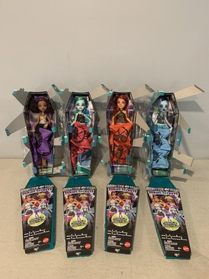 4 Monster High Buried Secrets COURTSIDE Dolls Complete Set New Open *READ*