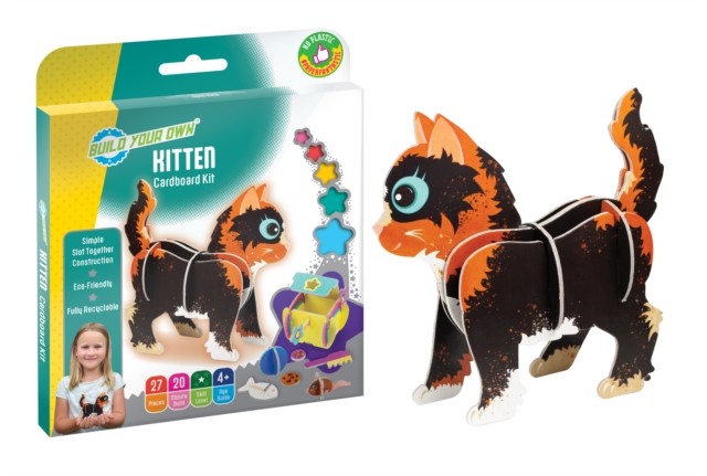 Build Your Own Kitten Cardboard Kit (Paperback Book)