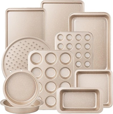 10-Piece Baking Pans Set, Bakeware Sets Nonstick, Baking Set for Oven Cooking