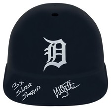 Mickey Tettleton Signed Tigers Souvenir Replica Helmet w/Silver Slugger (SS COA)