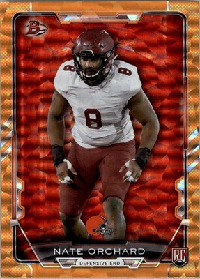 2015 Bowman Rainbow Orange Ice #R78 Nate Orchard /50 - FB