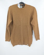 Peregrine Sweater Mens XL Tan %100 Wool Knit Made in England
