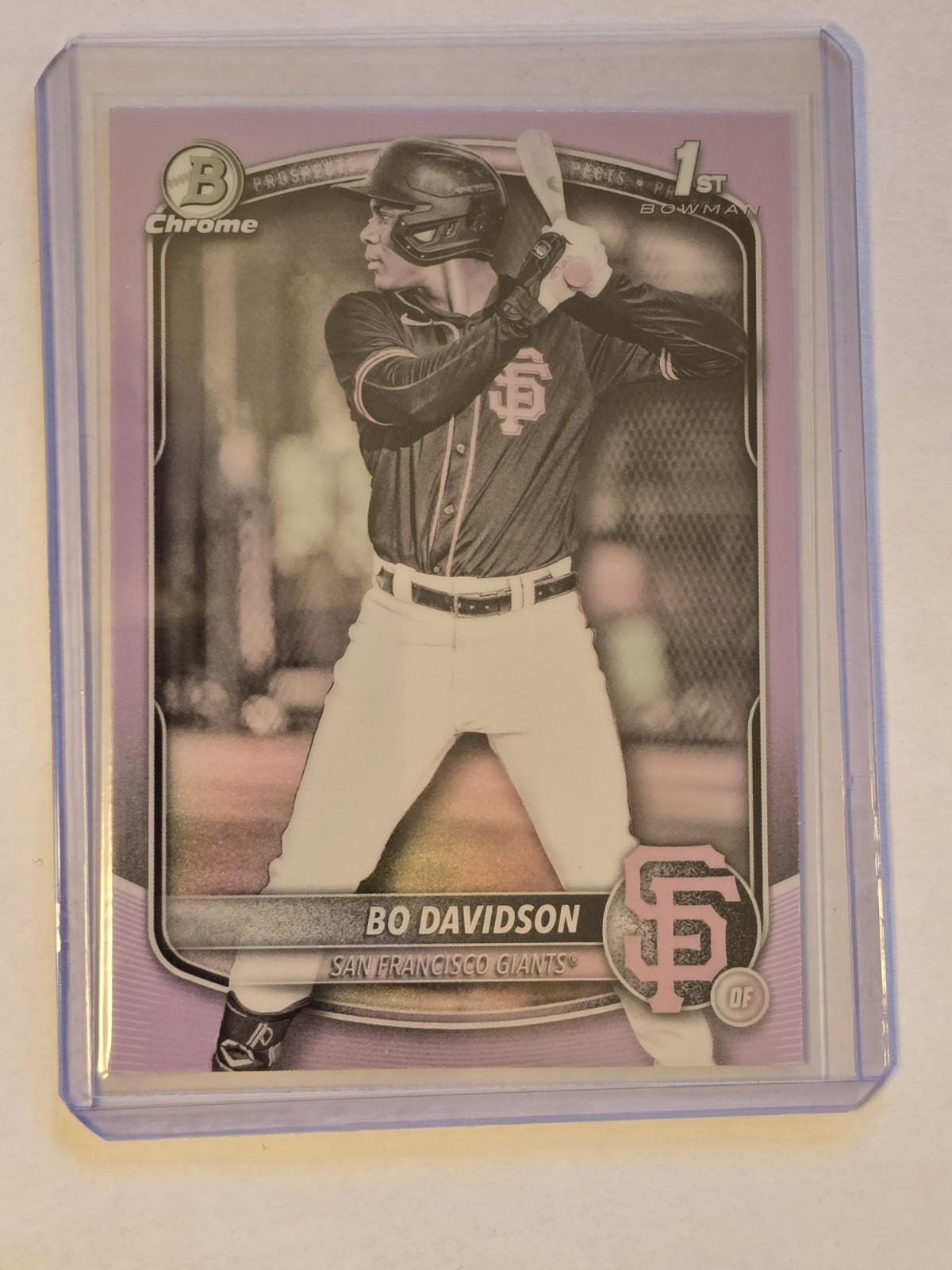 2025 Bowman Chrome - Bo Davidson Bowman 1st Pearl Refractor SSP #BCP-206