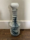 VINTAGE 1972 Jim Beam Blue Gray Purple Swirl Milk Slag Glass Bottle Stopper