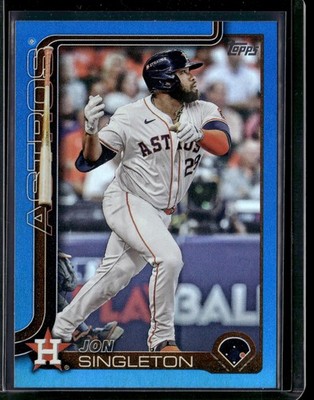2025 Topps #462 Jon Singleton Blue Rainbow Foil #/150