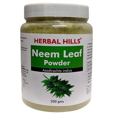 Herbal Hills Neem Powder, 200 gm Supports Clear Skin, Acne Control & Hair Growth