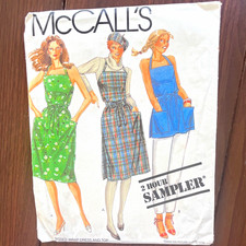 McCall's Pattern 0012 Misses' Wrap Dress/Top 6-8-10-12-14 Vintage 1980s Uncut