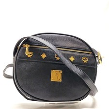 NO TARIFF MCM Shoulder Bag Black PVC 3291298