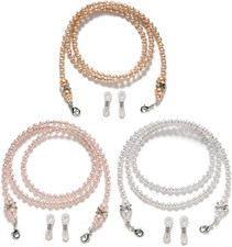 Cordones para gafas con cuentas collar elegante para mujeres soporte ocular