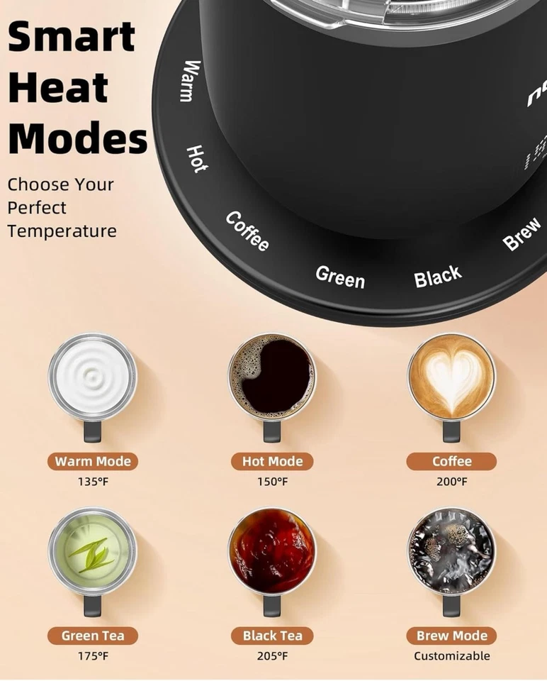 Nuwave Hot Brew Self-Heating Travel Mug with LED Display and Brewing System - Image 2 of 4