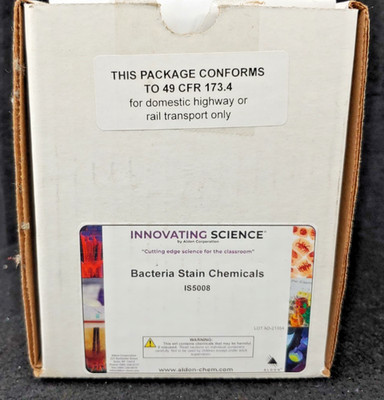 ALDON Innovating Science Bacteria Stain Set - 5 Microscope Slide Stains in... 