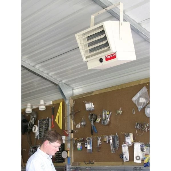 Dayton 3Ug73 Calentador eléctrico de pared y techo, 1 fase, 240/208 Vac, 12-1/2 Foto 3 de 4