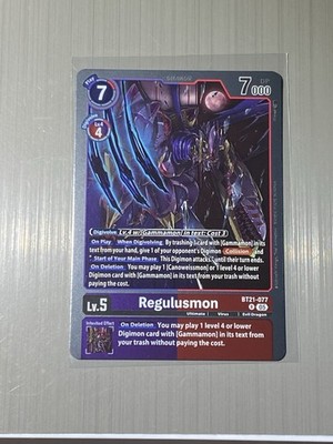 Digimon Card Game Playset Regulusmon BT21-077 Reprint AD1