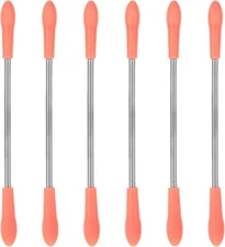 6 Pieces Facial Hair Remover Spring Eyebrow Face Epilator Coil Portable Pink 