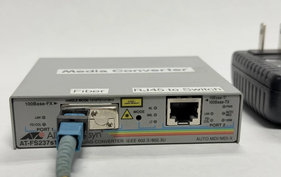 Allied Telesis AT-FS237S13/1 par trançado para fibra 1x conversor de mídia AT-FS237 - Imagem 4 de 4