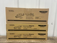 Lot Of 3 Genuine Xerox Toner for Phaser 6360 Black / Cyan See Notes
