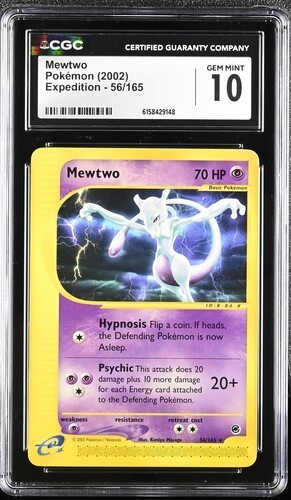 Mewtwo graded CGC 10 for sale on eBay