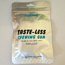CLOOUDIE Taste-Less Chewing Gum Spearmint Sugar Free Vegan 14pc Exp 11/2027