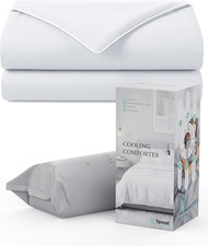 Cooling Comforter, Cooling Blanket for Hot Sleepers, All Season Lightweight Comf