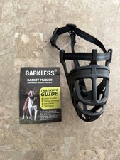 Barkless Dog Muzzle, Basket Muzzle for Biting Chewing and Scavenging Humane Cage