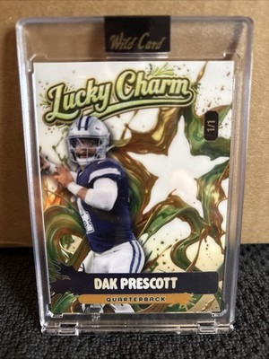 Dak Prescott 1/1 Lucky Charm Star Wild Card Case Hit Cowboys