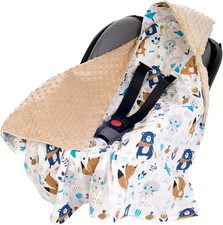 Coperta Neonato Ovetto Sacco per Passeggino - 100% Cotone Universale Blanket 85X