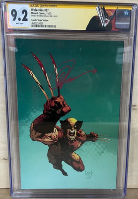 Wolverine 37 CGC 9.2 Marvel Comics,11/23 Capullo Virgin Edition Signed Capullo