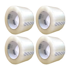 Uline S-5332 Industrial Plus Carton Sealing Tape, 2.6 Mil 3 x 110 Yds - 4 Pack