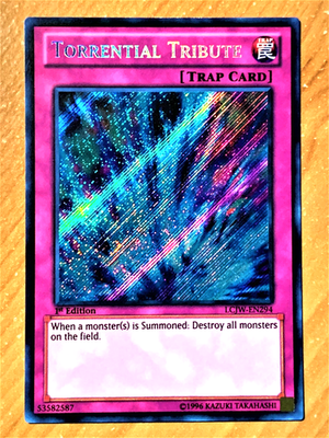 yugioh Torrential Tribute LCJW-EN294 1st Ed Secret Rare have one