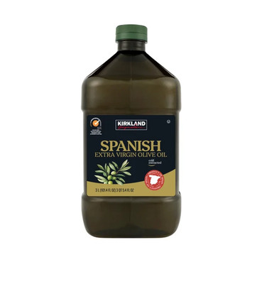 Kirkland Signature 100% Spanish Extra Virgin Olive Oil, 101 fl oz / 3 Liters
