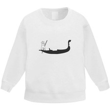 'Man Rowing in Gondola' Kids Sweatshirt / Jumper (KW059353)