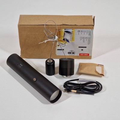 Just Light. LED-Akku-Pendelleuchte Attach Schwarz 120 cm x Ø 16 Wohnen Lampen