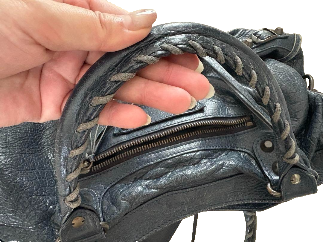 バッグ BALENCIAGA The City 2way 115748 Bag Blue BALENCIAGA City 2way Handbag Shoulder Bag Leather Blue navy 115748