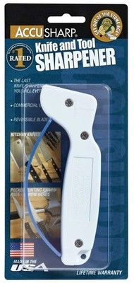 Accusharp Messer- & Werkzeugschärfer schärft Messer Werkzeuge Klingen Küche Brot etc.