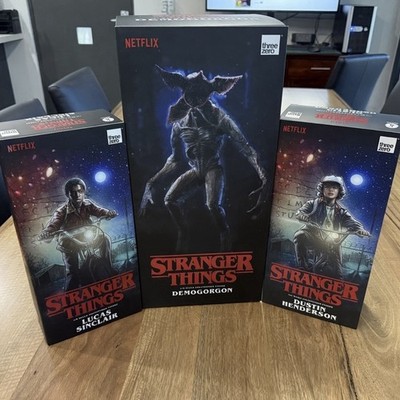 Stranger Things (1/6 Scale Figures) Demogorgon, Dustin, Lucas THREEZERO
