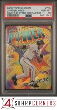 2000 TOPPS CHROME POWER PLAYERS REFRACTOR #P15 CHIPPER JONES BRAVES HOF PSA 10