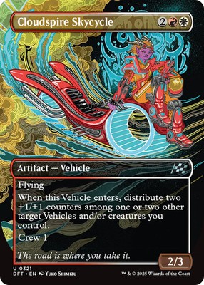Cloudspire Skycycle (Borderless) [Aetherdrift] Foil Near Mint