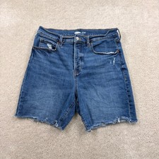 Old Navy Jean Shorts Womens Size 12 Sky High Denim Cut Off 5 Pocket