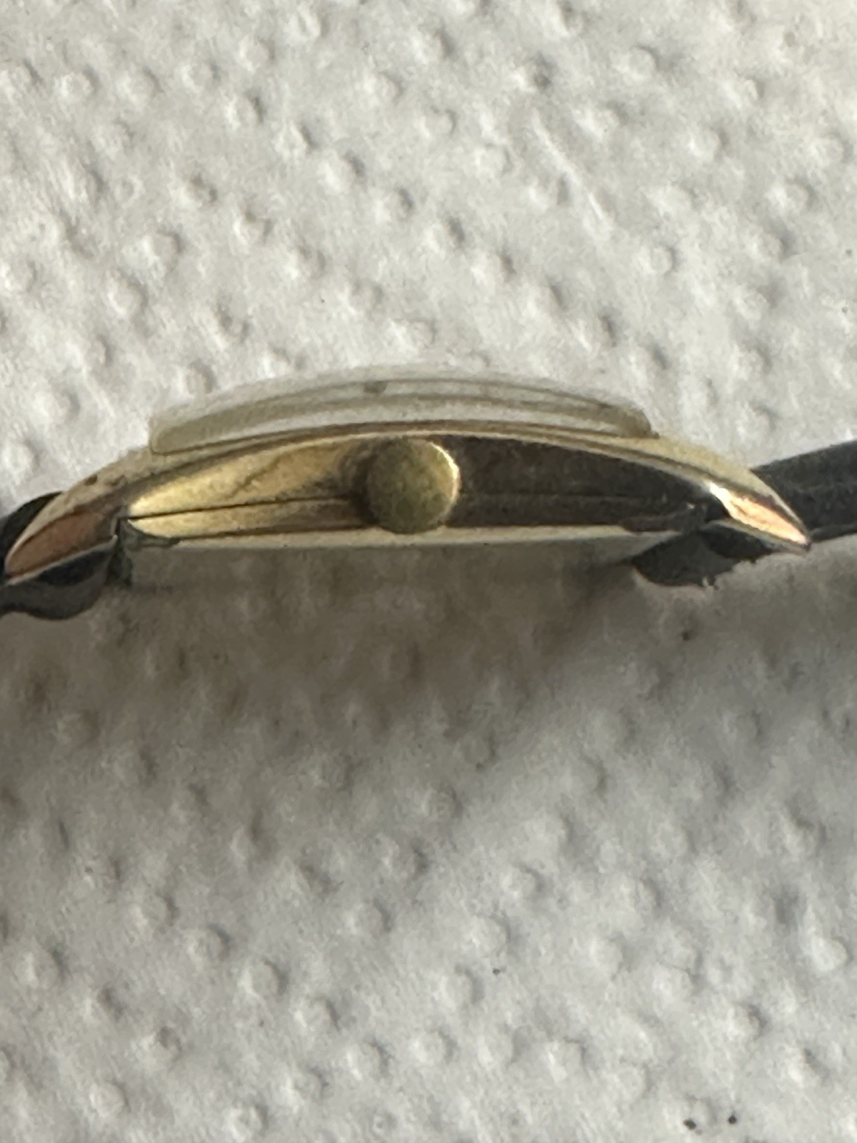 OMEGA 14K Gold Filled Rectangular Mechanical Swis… - image 2