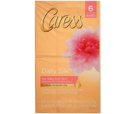 Caress Daily Silk 3.75 Ounce Pack of 12 Bath Bars Silky Soft Skin Floral Essence